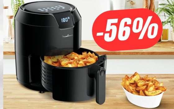 COSA?! Questa Friggitrice ad Aria Moulinex è SCONTATA di 125€! (-56%)