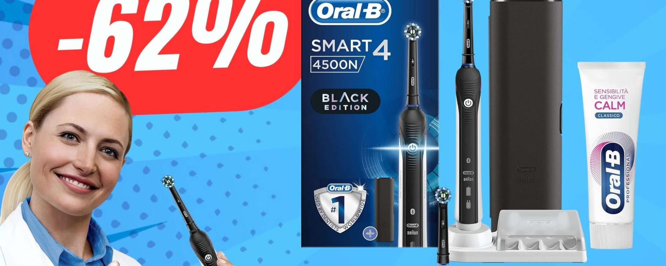 -62% di SCONTO per lo Spazzolino Elettrico Oral-B in kit!