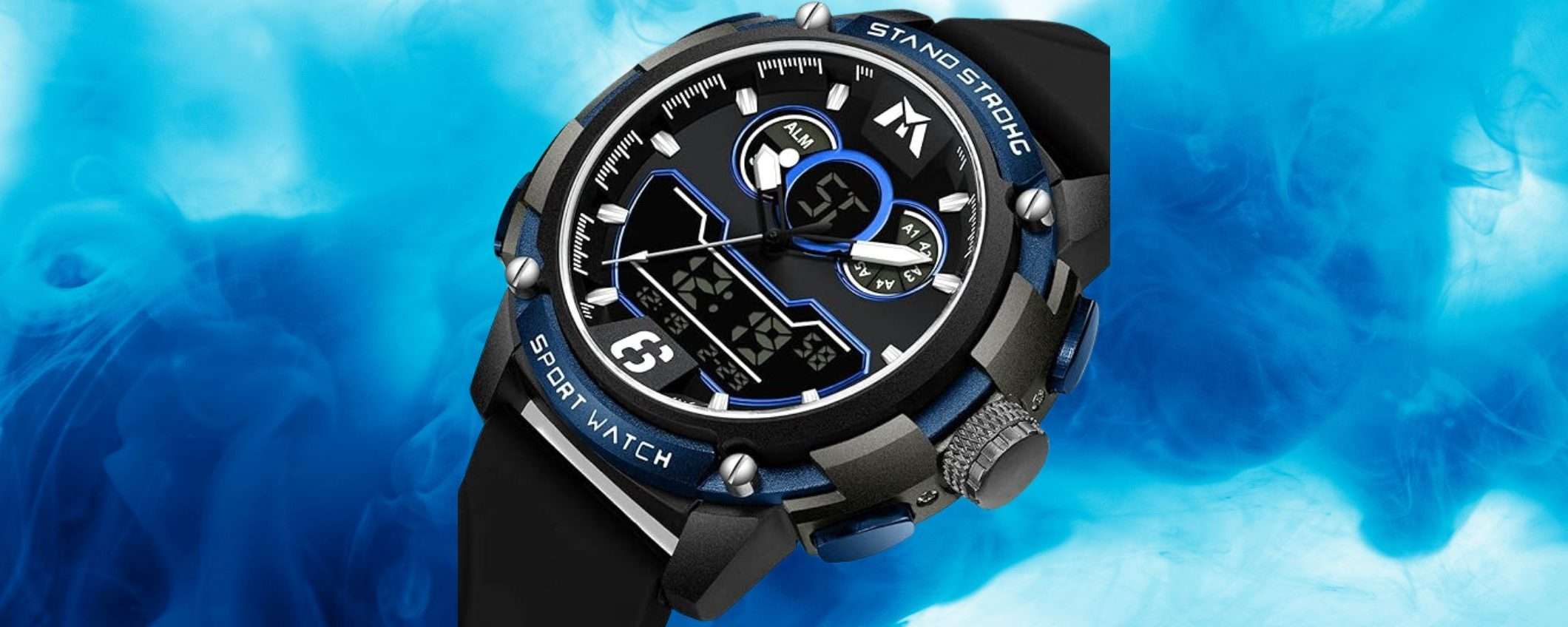 Orologio sportivo uomo in offerta a 9,99 euro: regalo LAST MINUTE per papà