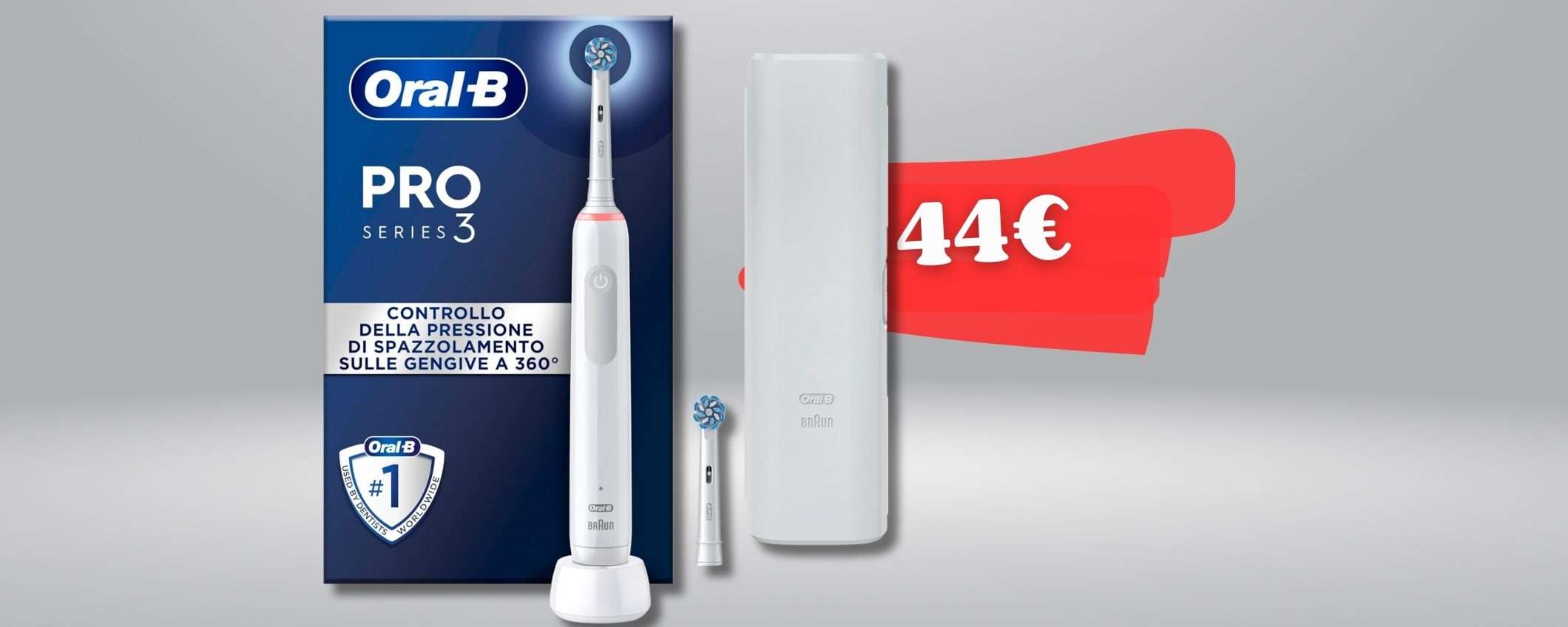 Oral-B, spazzolino ELETTRICO e custodia viaggio: 44€ e addio dentista