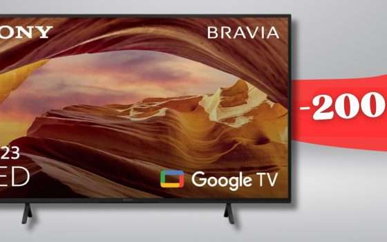 200€ di sconto su Sony BRAVIA da 43 pollici, risoluzione 4K SUPERBA