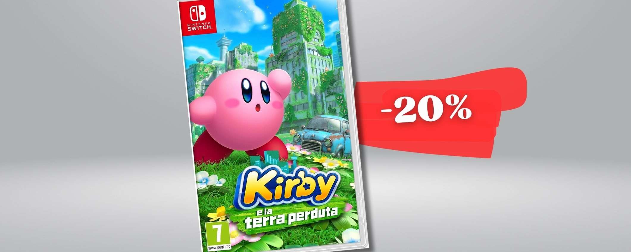 Kirby E La Terra Perduta in sconto, portalo su Nintendo Switch (-20%)