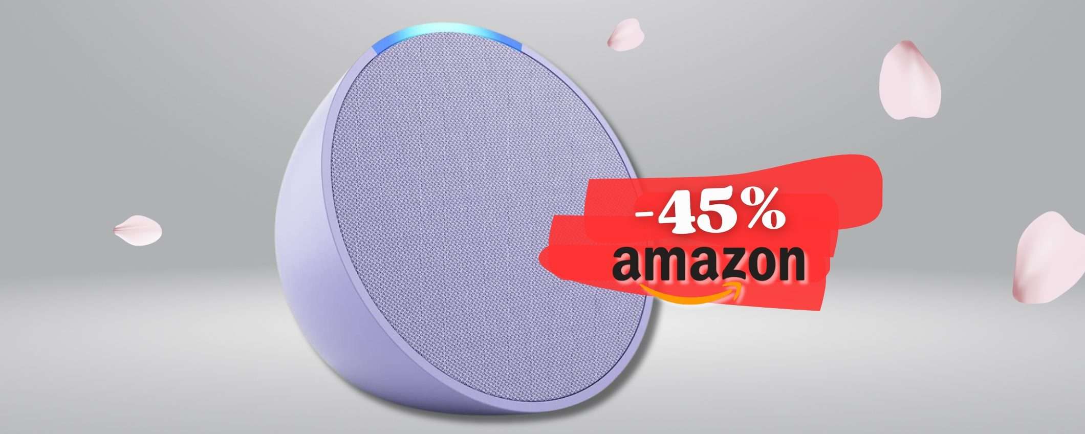 Echo POP per un tocco di colore e una casa SMART, sconto 45% BOMBA