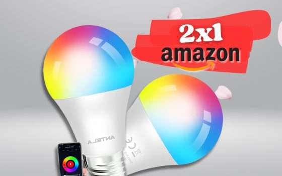 Lampadine SMART E27 tutti i colori più uno: 2 pezzi a prezzo stracciato