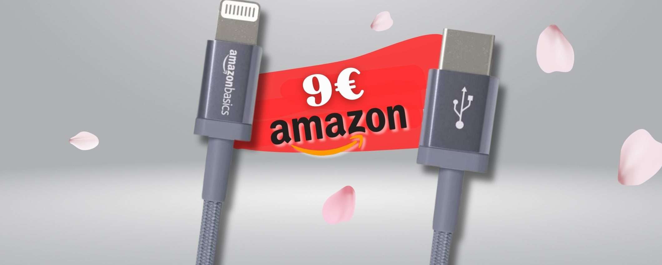 Cavo di ricarica USB-C a Lightning certificato MFi a prezzo IRRISORIO