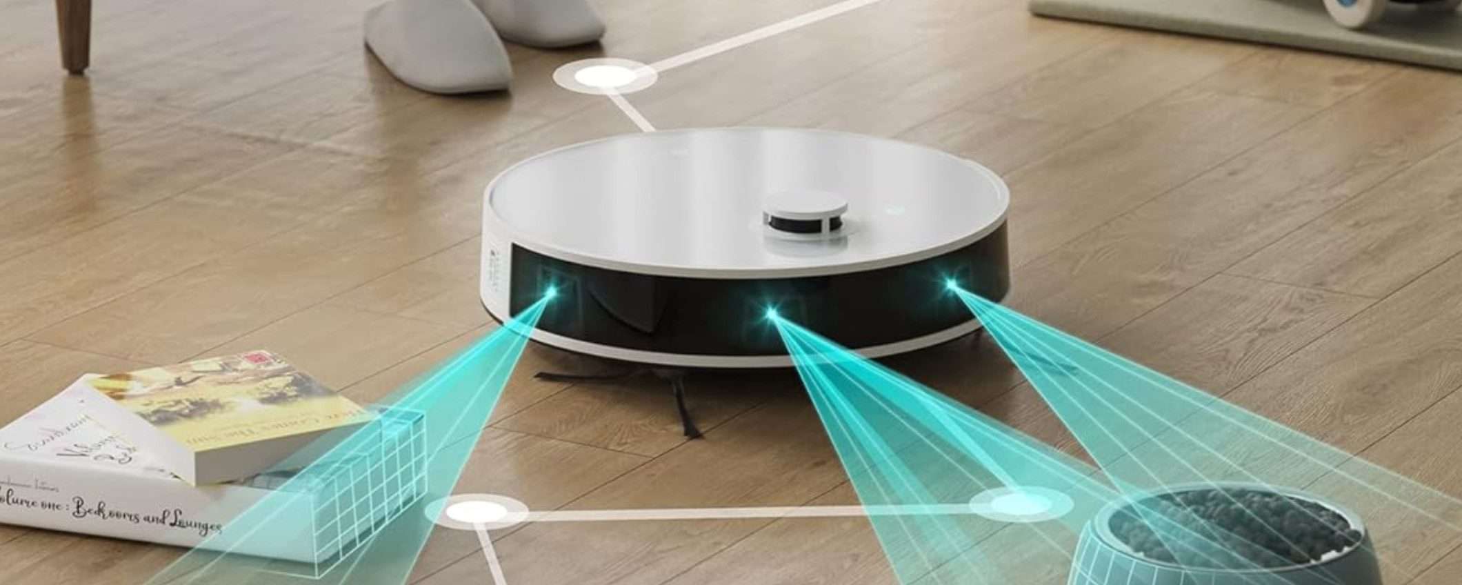 Robot aspirapolvere e lavapavimenti con LASER in SUPER SCONTO (-48%)