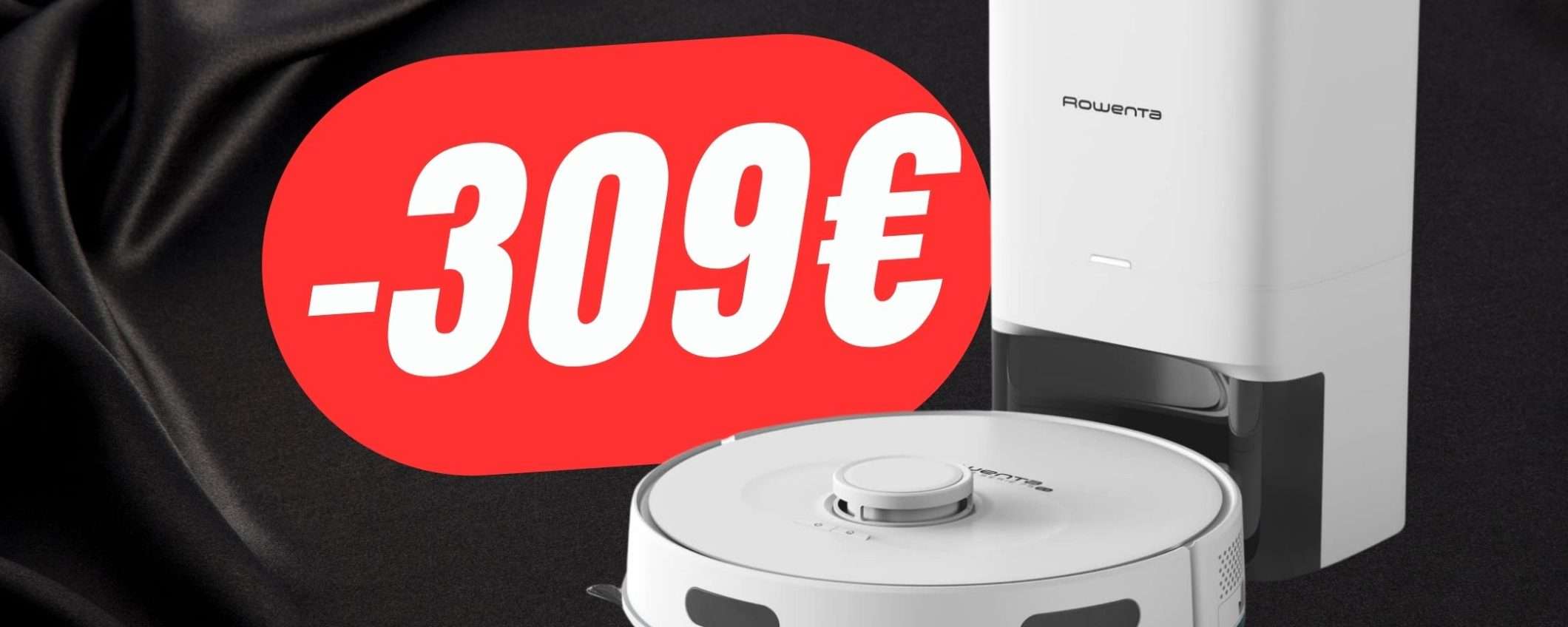 COSA?! -309€ di SCONTO sul Robot Aspirapolvere Lavapavimenti Rowenta!