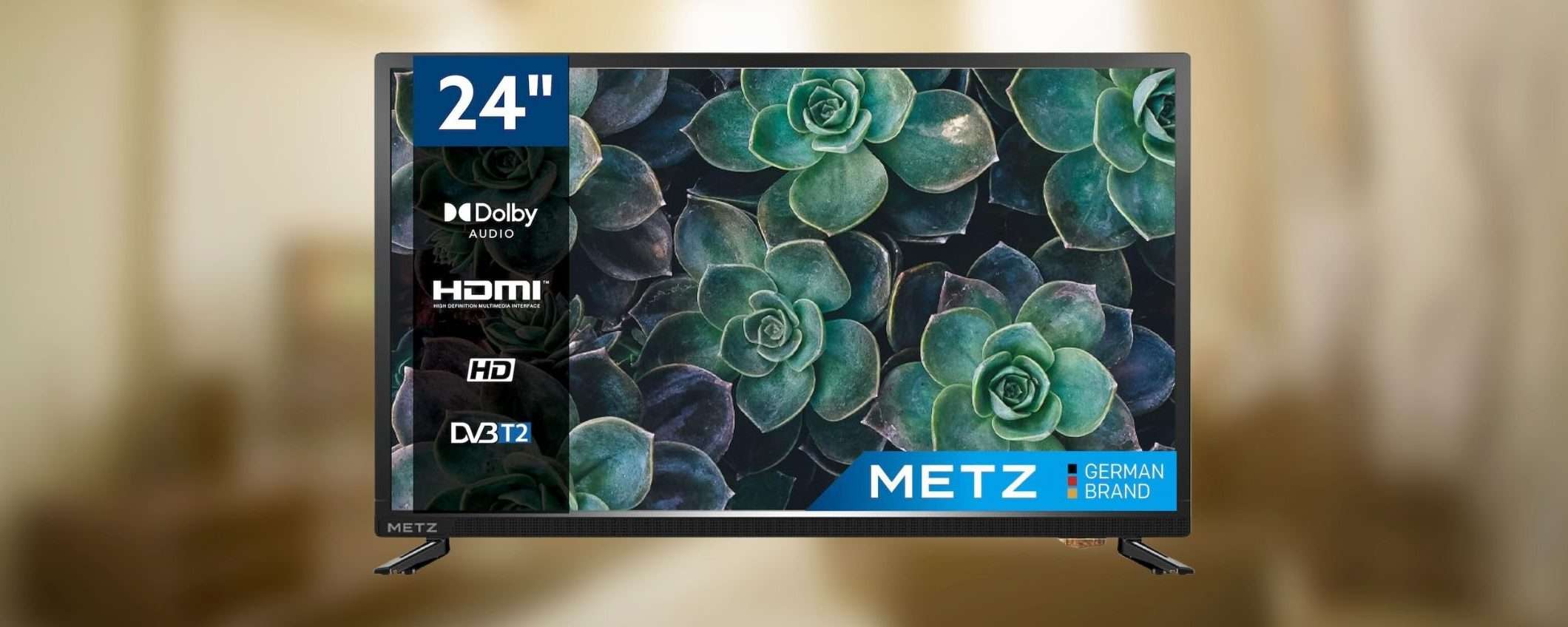 TV Metz 24 pollici a soli 99 euro: OCCASIONE su Amazon