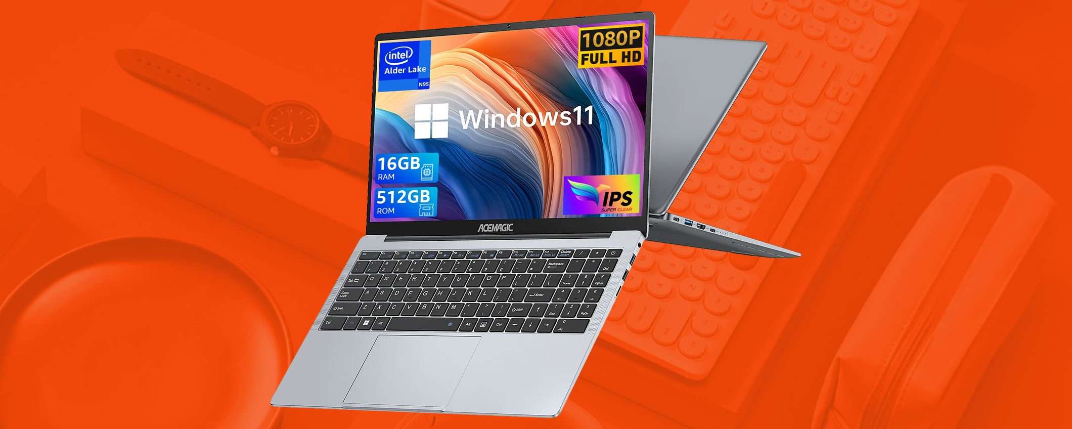 Offerte di Primavera: notebook Windows (Intel, 16/512GB) a 269€