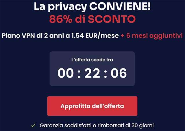 La promozione di Atlas VPN