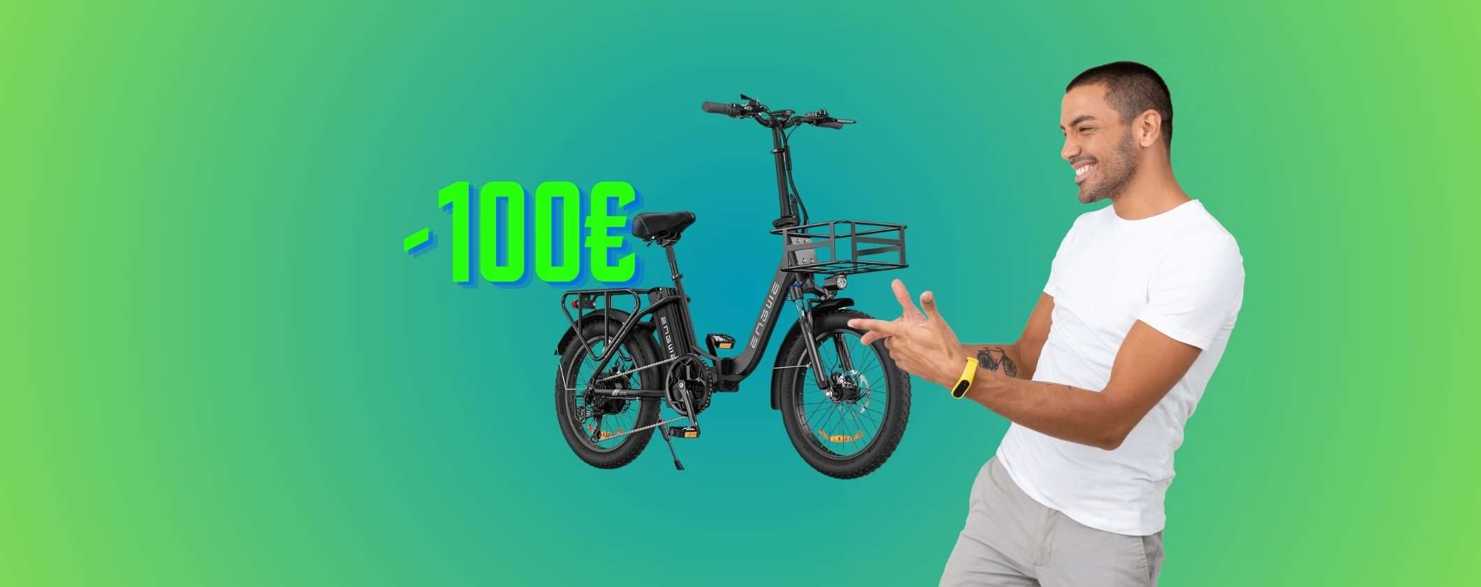 Bicicletta Elettrica Pieghevole: 100€ di SCONTO e TASSO ZERO