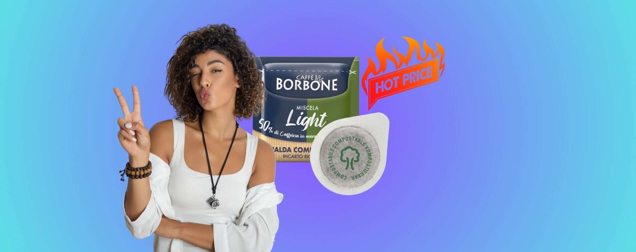 Cialde Caffè Borbone Light -26%: bevi bene e dormi meglio