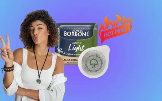 Cialde Caffè Borbone Light -26%: bevi bene e dormi meglio