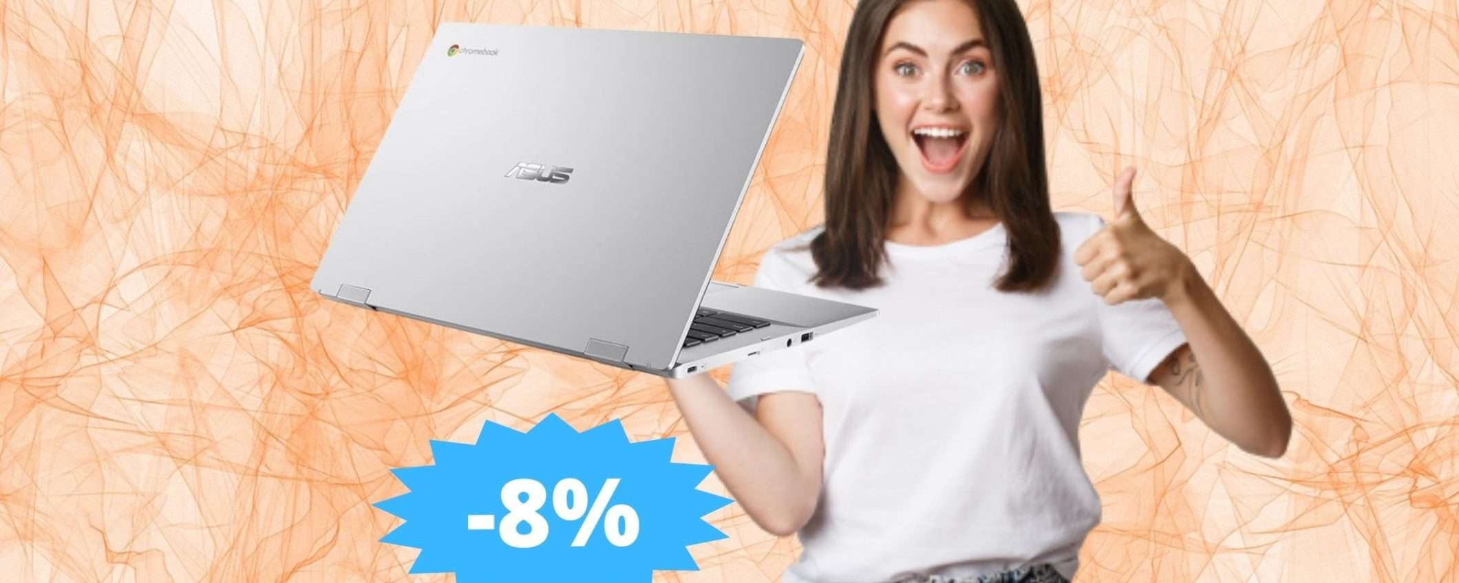 ASUS Chromebook CX1: sconto ESCLUSIVO su Amazon (-8%)