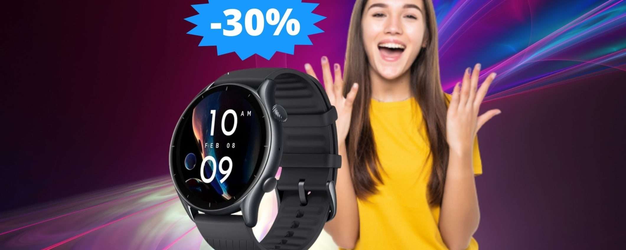 Amazfit GTR 3: un AFFARE da non perdere su Amazon (-30%)