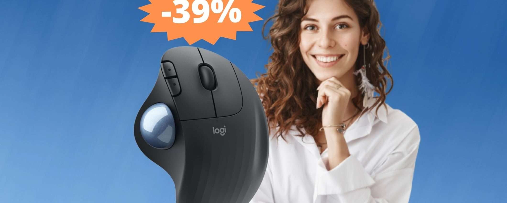 Logitech Ergo M575: sconto FAVOLO del 39% su Amazon