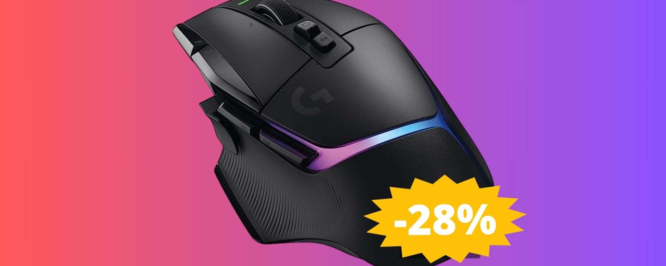 Logitech G502 X PLUS: sconto ESCLUSIVO del 28% su Amazon