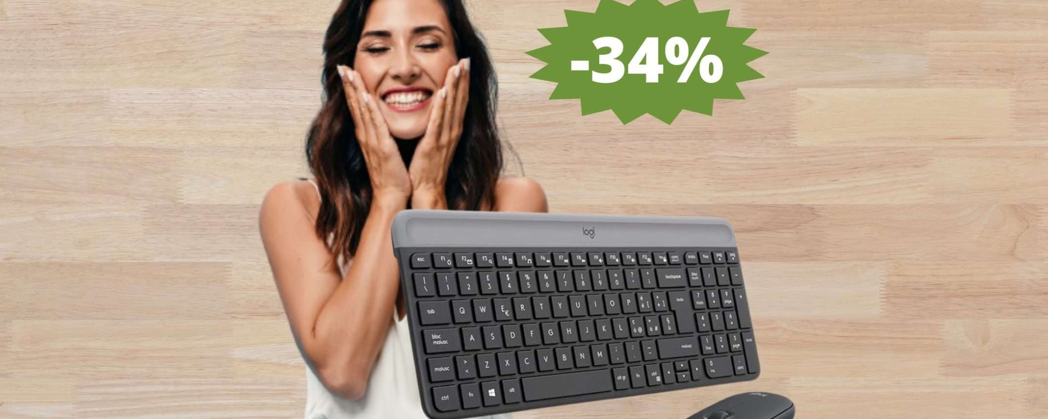 Logitech MK470: sconto ESCLUSIVO del 34% su Amazon