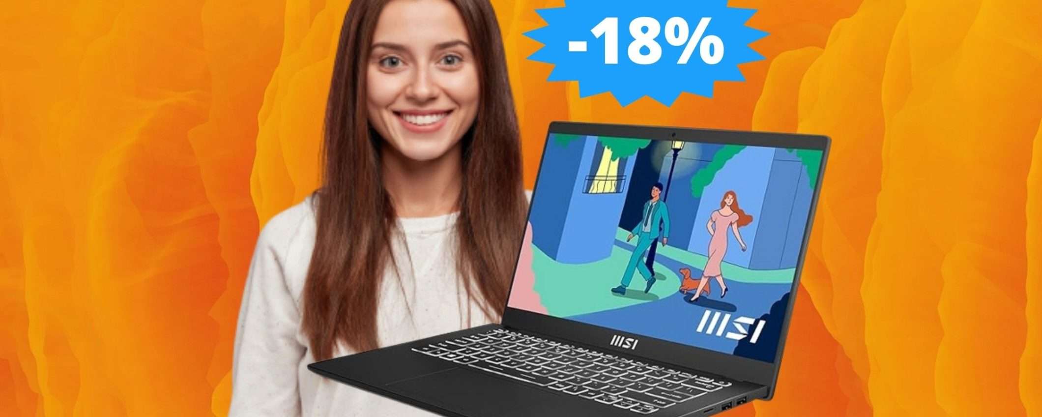 MSI Modern 14: stile, potenza e portabilità (-18%)