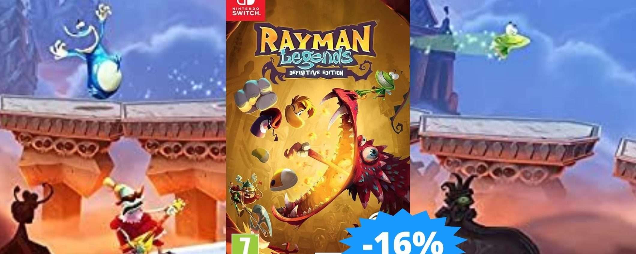 Rayman Legends per Nintendo Switch: SUPER sconto del 16%