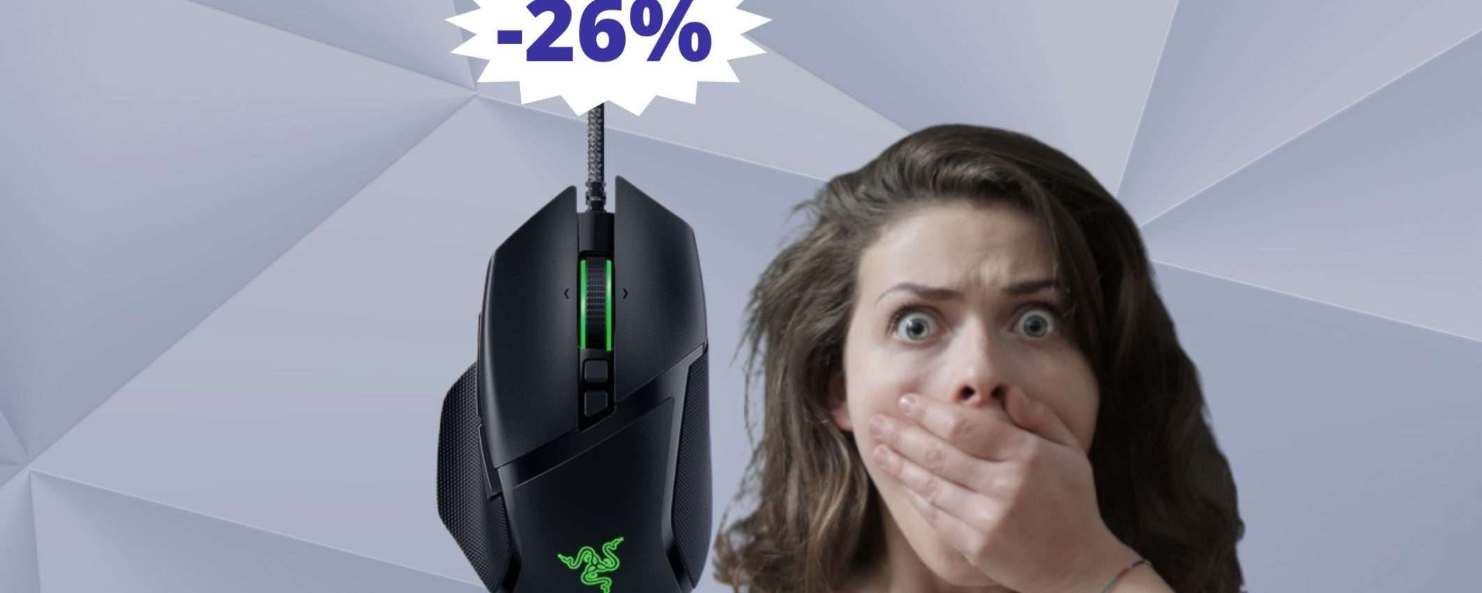 Razer Basilisk V3: SUPER sconto del 26% su Amazon