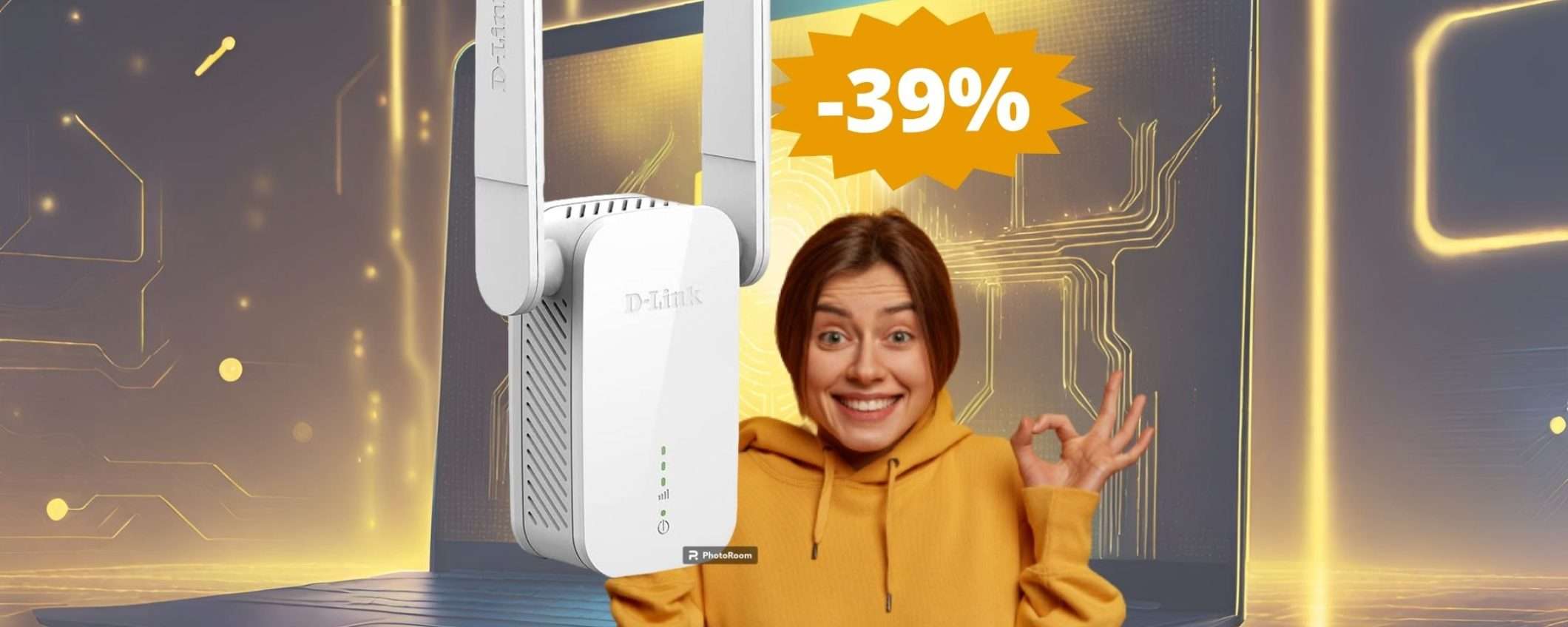 Ripetitore D-Link Ac1200: MEGA sconto del 39% su Amazon