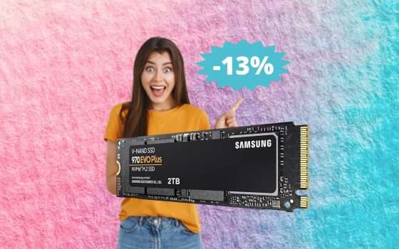 SSD Samsung 970 EVO Plus: sconto ESCLUSIVO su Amazon (-13%)