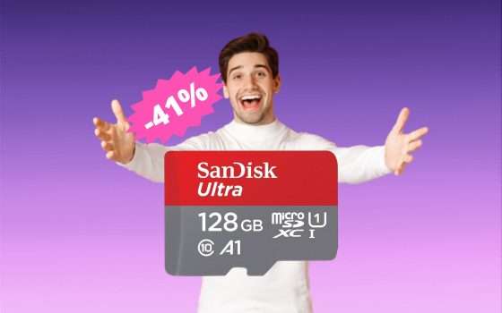 SanDisk Ultra microSDXC: un AFFARE da non perdere (-41%)