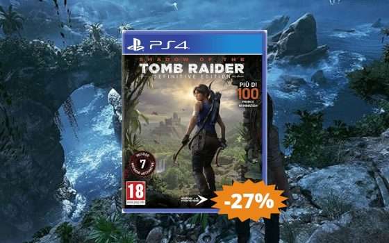 Shadow of The Tomb Raider per PS4: SUPER sconto del 27%