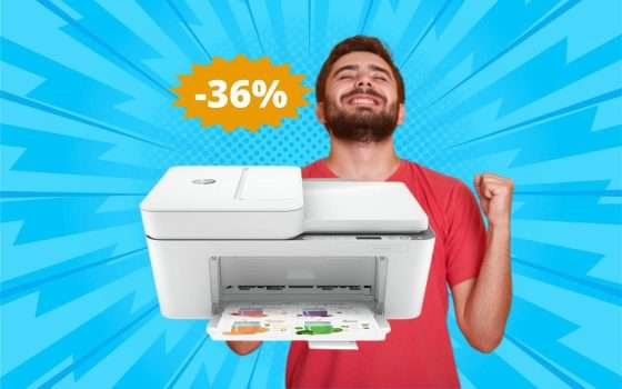 Stampante HP DeskJet 4120e: sconto IMBATTIBILE del 36%