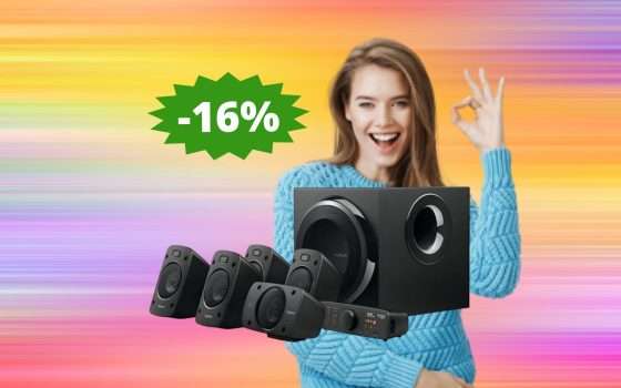 Altoparlanti Logitech Z906: SUPER sconto del 16% su Amazon