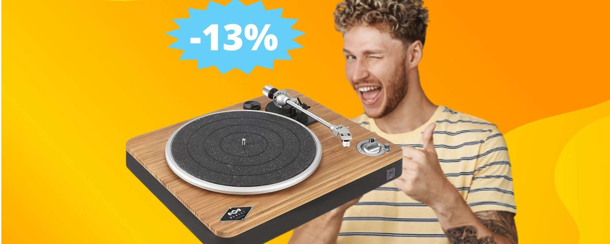 Giradischi House of Marley: SUPER sconto del 13% su Amazon