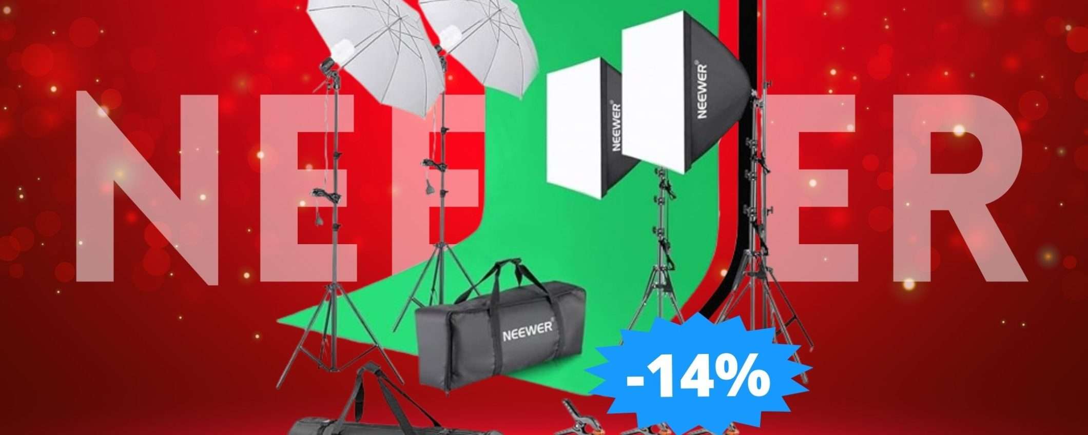 Kit fotografico NEEWER: SUPER sconto del 14% su Amazon