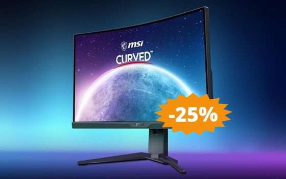 MSI monitor da gaming curvo: sconto IMPERDIBILE del 25%