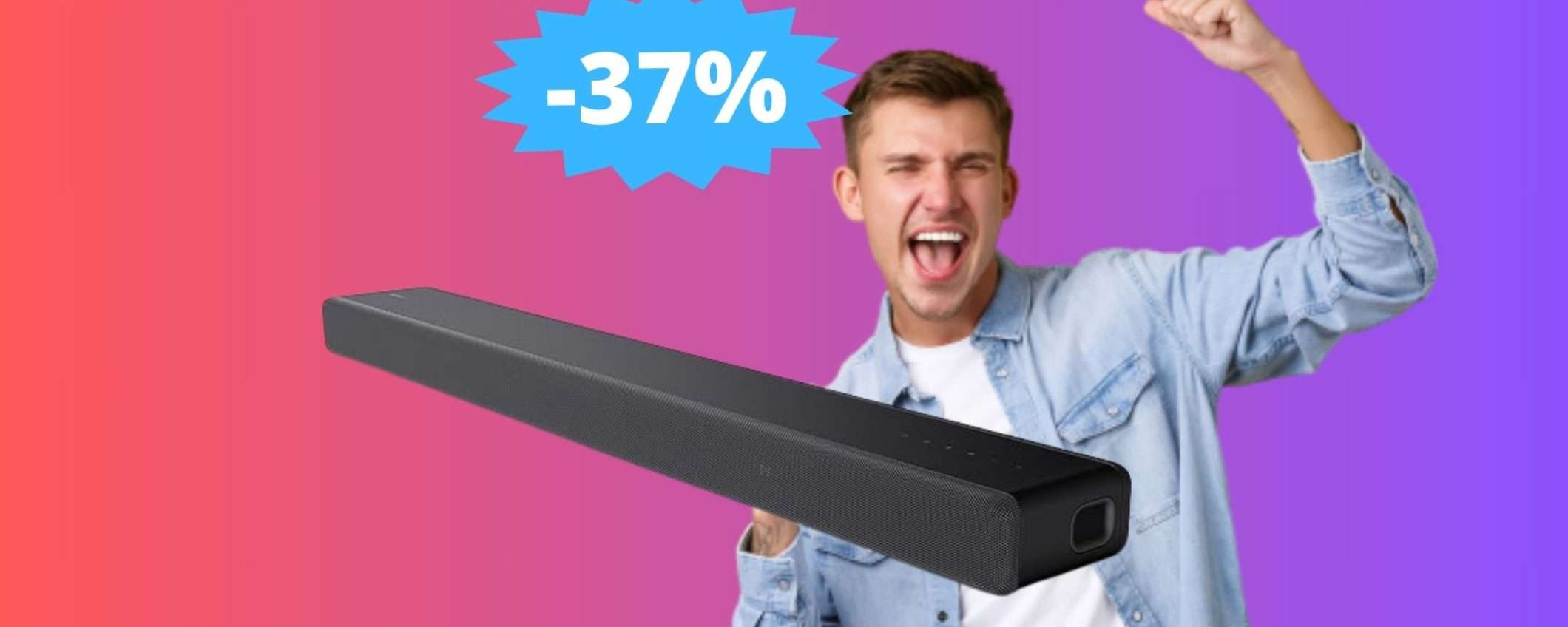 Soundbar Sony HT-A3000: sconto IMBATTIBILE del 37% su Amazon