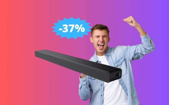 Soundbar Sony HT-A3000: sconto IMBATTIBILE del 37% su Amazon