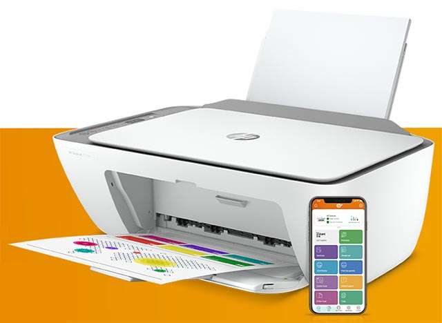 La stampante a getto d'inchiostro HP DeskJet 2720e