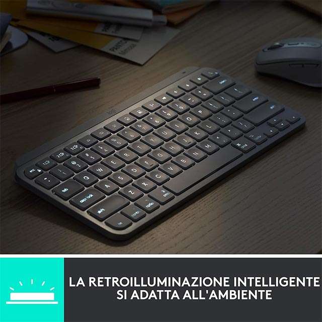 La tastiera wireless Logitech MX Keys Mini