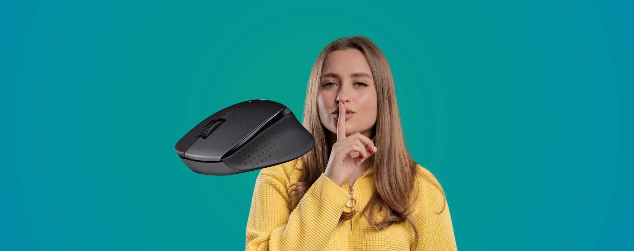 Mouse Wireless Logitech SUPER SILENZIOSO a 23€: bomba Amazon