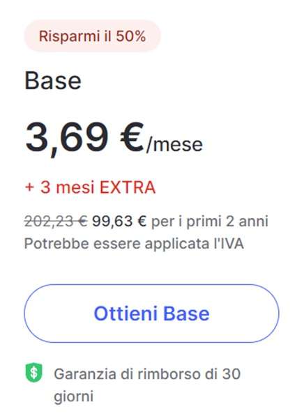 nordvpn 3,69 euro al mese