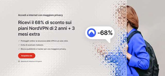 nordvpn 68 per cento sconto