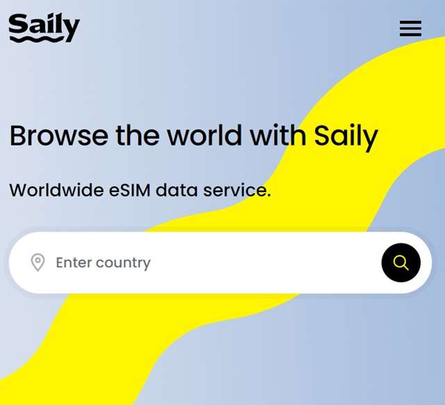 saily esim home page