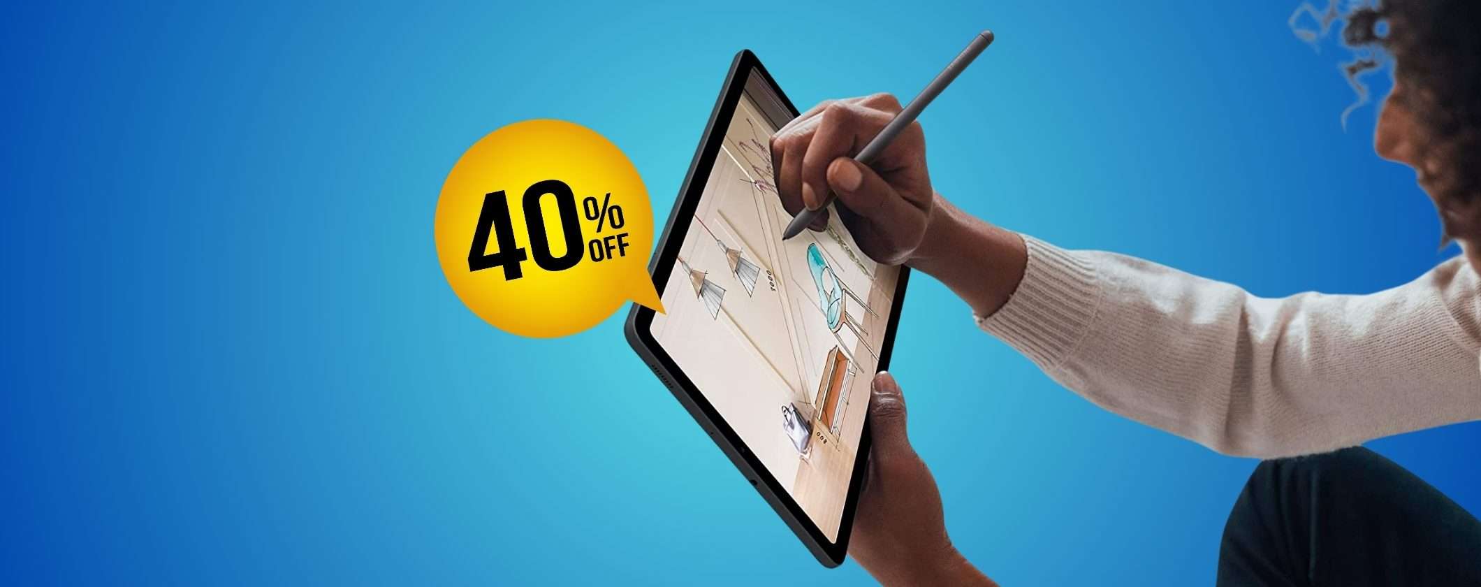 Samsung Galaxy Tab S6 Lite con S Pen al 40% di SCONTO