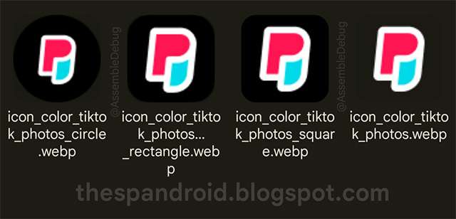 Il presunto logo dell'applicazione TikTok Photos