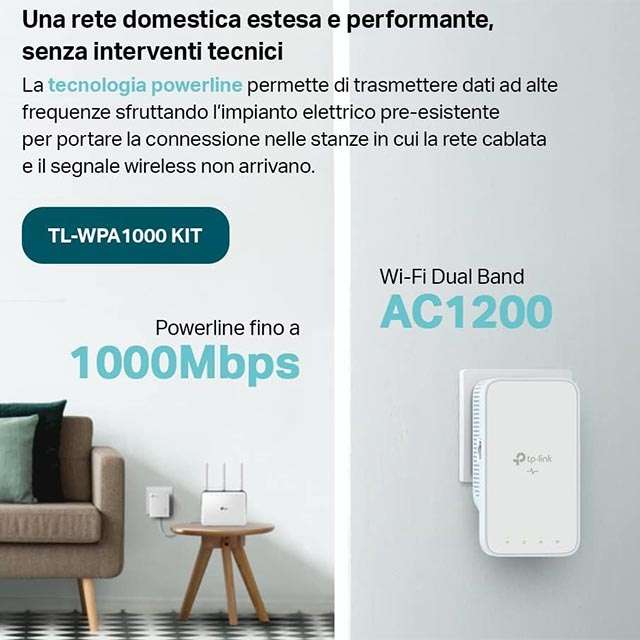 Il kit powerline TP-Link TL-WPA1000