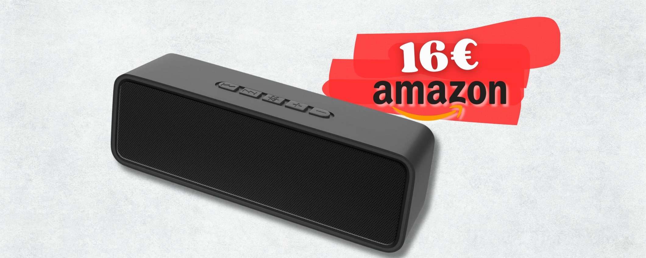 Appena 16€ per uno Altoparlante Bluetooth che SUPERA ogni aspettativa