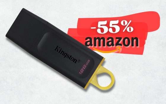 TORNA in super saldo la chiavetta USB di Kingston 3.2 con 128GB (55%)