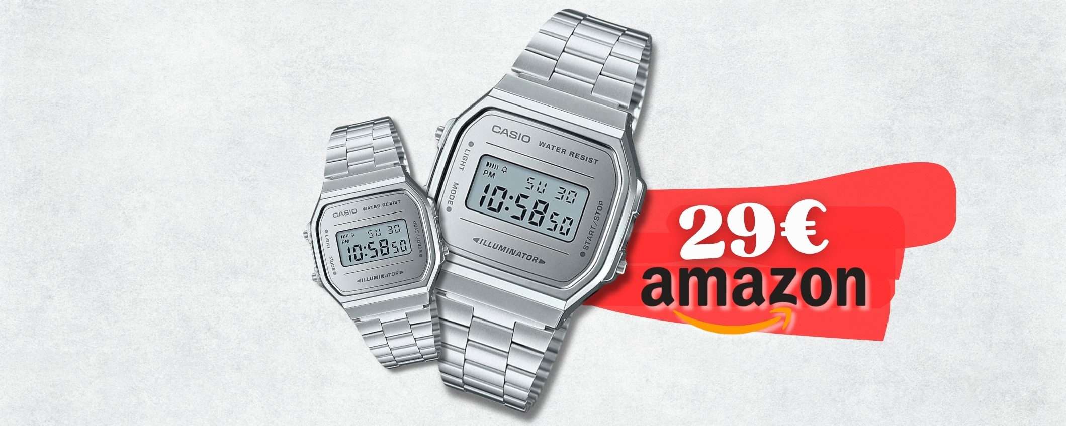 Casual ma di DESIGN questo orologio CASIO da mettere al poso con 29€