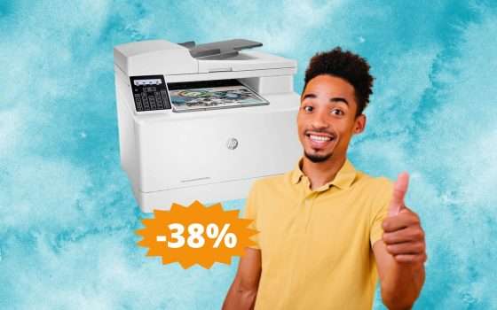 Stampante HP Color LaserJet Pro: un AFFARE su Amazon (-38%)