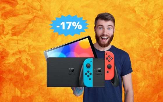 Nintendo Switch OLED: sconto ESCLUSIVO del 17%